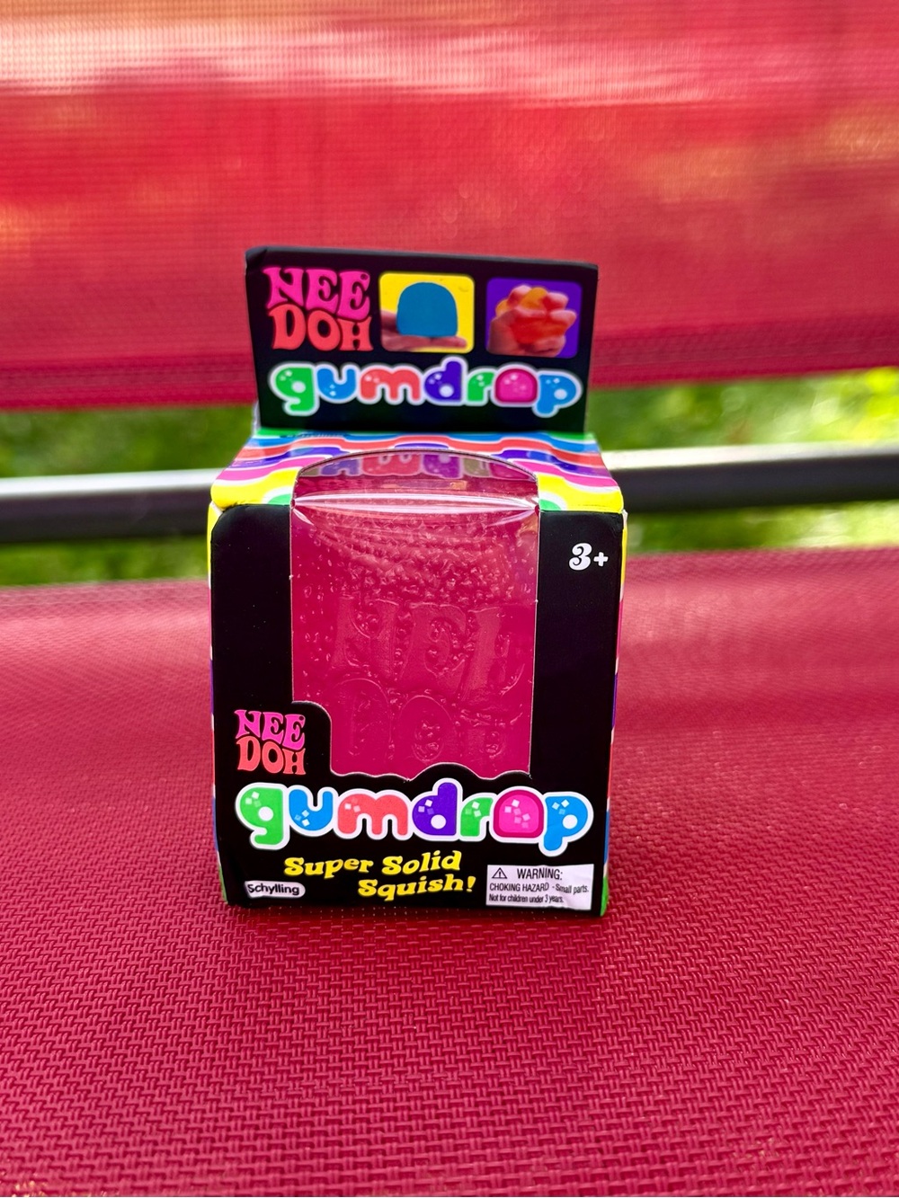 NeeDoh Gumdrop Super Solid Squish Toy - Pink